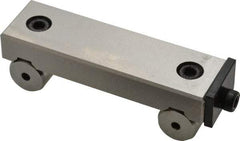 SPI - 3-3/4 Inch Long x 1 Inch Wide x 0.0002 Inch Center to Center Accuracy, 0.0004 Inch Parallelism, 2-1/2 Inch Between Rolls, Sine Bar - Steel, Includes Back Plate - All Tool & Supply