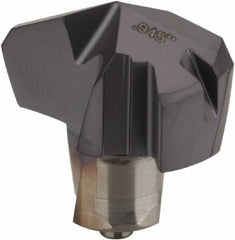 Iscar - Series ICK, 0.945" Diam Grade IC908 140° Replaceable Drill Tip - Carbide, TiAlN Finish, 24 Seat Size, Through Coolant - All Tool & Supply