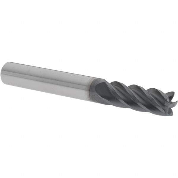 Iscar - 0.312", 5 Flute, Single End, Solid Carbide, 0.015" Corner Radius End Mill - 2-1/2" OAL, Right Hand Flute, 0.78" LOC, Right Hand Cut - All Tool & Supply