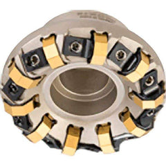 Iscar - 2.91" Cut Diam, 1" Arbor Hole, 0.138" Max Depth of Cut, 45° Indexable Chamfer & Angle Face Mill - 10 Inserts, ON.U 05\xB6S845 SN.U 13 Insert, Right Hand Cut, 10 Flutes, Series Helido - All Tool & Supply