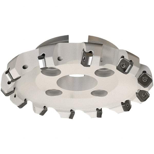 Iscar - 139.8mm Cut Diam, 40mm Arbor Hole, 7.15mm Max Depth of Cut, 45° Indexable Chamfer & Angle Face Mill - 8 Inserts, S845 SX.U 16.. Insert, Right Hand Cut, 8 Flutes, Through Coolant, Series Helido - All Tool & Supply