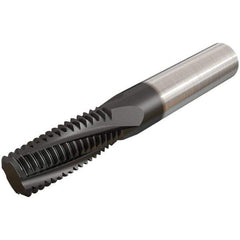 Iscar - G1/8-28 BSP, 0.3071" Cutting Diam, 3 Flute, Solid Carbide Helical Flute Thread Mill - Internal/External Thread, 14.1mm LOC, 64mm OAL, 8mm Shank Diam - All Tool & Supply