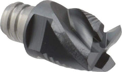 Iscar - MM EFS-CF Grade IC908 Carbide End Milling Tip Insert - TiAlN Finish, 4 Flutes, 12.7mm Cutting Diam, 9.5mm Depth of Cut, 16.5mm Extension, 38° Helix - All Tool & Supply