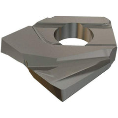 Iscar - HCCD200-R1.0 QF Grade IC908 Carbide Milling Insert - TiAlN Finish, 4.65mm Thick, 1mm Corner Radius - All Tool & Supply