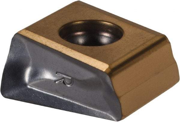 Iscar - T490 LNAR1306 Grade IC330 Carbide Milling Insert - TiCN/TiN Finish, 0.512" Thick, 0.8mm Corner Radius - All Tool & Supply