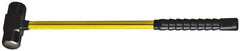 NUPLA - 6 Lb Head, 16" Long Sledge Hammer - Steel Head, 1-3/4" Face Diam, 5-7/8" Long Head, Fiberglass Handle - All Tool & Supply