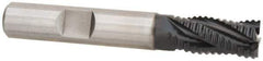 Hertel - 3/4" Diam, Coarse Pitch, 2-1/2" LOC, 4 Flute Cobalt Roughing Square End Mill - TiAlN Finish, 4-3/4" OAL, 3/4" Shank Diam, Single End, 30° Helix - All Tool & Supply