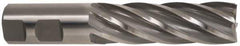 Hertel - 1", 3" LOC, 1" Shank Diam, 5-1/2" OAL, 6 Flute, High Speed Steel Square End Mill - Single End, Uncoated, Spiral Flute, 30° Helix, Centercutting, Right Hand Cut, Right Hand Flute - All Tool & Supply