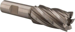 Hertel - 1-1/16", 2" LOC, 3/4" Shank Diam, 4-1/4" OAL, 6 Flute, High Speed Steel Square End Mill - Single End, Uncoated, Spiral Flute, 30° Helix, Right Hand Cut, Right Hand Flute - All Tool & Supply