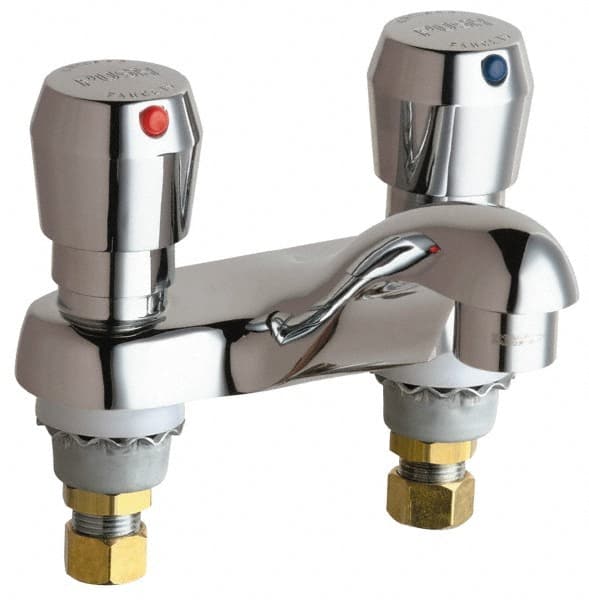 Chicago Faucets - Industrial & Laundry Faucets Type: Lavatory Metering Faucet Style: Deck Mount - All Tool & Supply