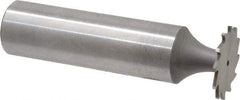 Whitney Tool Co. - 5/8" Diam x 1/32" Face Width, Cobalt, 12 Teeth, Shank Connection Woodruff Keyseat Cutter - Uncoated, 2-1/32" OAL x 1/2" Shank, Straight Teeth - All Tool & Supply