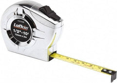 Lufkin - 10' x 1/2" Yellow Blade Tape Measure - 1/16" Graduation, A13 Graduation Style - All Tool & Supply