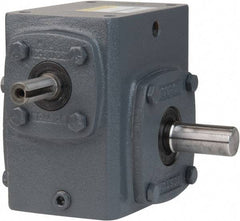 Boston Gear - 3-3/4 Centerline Distance, 60:1, 29 RPM Output, 2.24 Input Horsepower, 3,277 Lbs. Max Torque, Speed Reducer - Part No. 738-60-J, 1" Shaft Diam, Single Shaft Right, 7.63" High - All Tool & Supply