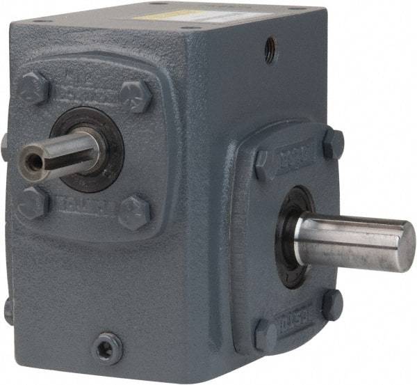 Boston Gear - 1 Centerline Distance, 5:1, 350 RPM Output, 0.69 Input Horsepower, 113 Lbs. Max Torque, Speed Reducer - Part No. 710-5-J, 3/8" Shaft Diam, Single Shaft Right, 2.31" High - All Tool & Supply