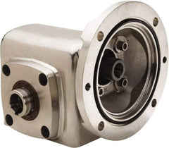 Boston Gear - 1-3/4 Centerline Distance, 40:1, 44 RPM Output, 0.57 Input Horsepower, 609 Lbs. Max Torque, Speed Reducer - Part No. SSHF71840KB5HSP16, 1" Shaft Diam, Hollow Shaft, 5/8" Bore, 3.81" High, 56C NEMA - All Tool & Supply