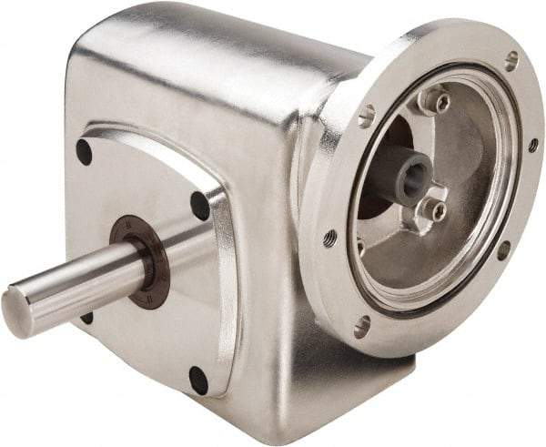 Boston Gear - 1-3/4 Centerline Distance, 50:1, 35 RPM Output, 0.44 Input Horsepower, 573 Lbs. Max Torque, Speed Reducer - Part No. SSF71850KB5GS, Single Shaft Left, 5/8" Bore, 3.81" High, 56C NEMA - All Tool & Supply