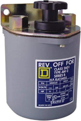 Square D - 250 VDC, 600 VAC Input Volt, Reversing, Drum Switch - CSA, RoHS Compliant, UL Listed - All Tool & Supply