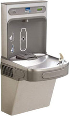 ELKAY - 8 GPH Cooling Capacity Barrier Free Wall Mounted Water Cooler & Fountain - Bottle Filling, 20 to 105 psi, 0.20 hp, Vinyl Clad Steel - All Tool & Supply