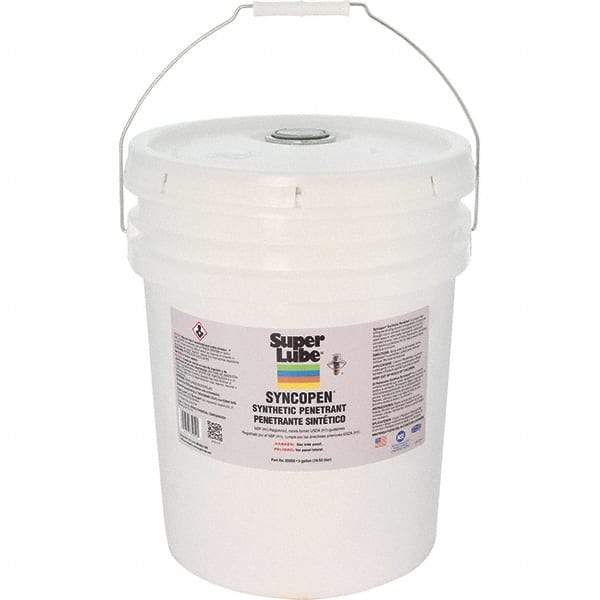 Synco Chemical - 5 Gal Pail Synthetic Penetrant - Translucent Brown, -10°F to 180°F, Food Grade - All Tool & Supply