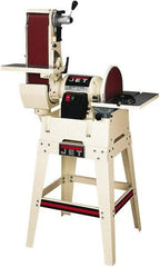 Jet - 48 Inch Long x 6 Inch Wide Belt, 12 Inch Diameter, Horizontal and Vertical Combination Sanding Machine - 2,500 Ft./min Belt Speed, 1-1/2 HP, Single Phase - All Tool & Supply