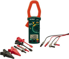 Extech - 4 Piece, Clamp Meter Test Kit - 600 Volt Max, LCD Display - All Tool & Supply