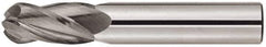 Niagara Cutter - 5/8" Diam, 3/4" LOC, 4 Flute Solid Carbide Ball End Mill - TiAlN Finish, Single End, 3" OAL, 5/8" Shank Diam, Spiral Flute - All Tool & Supply