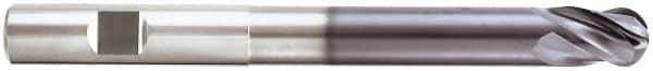 Niagara Cutter - 5/16", 4 Flute, Single End, Solid Carbide, 0.02" Corner Radius End Mill - 4" OAL, Right Hand Flute, 7/16" LOC, Right Hand Cut, 2-1/8" Extended Reach - All Tool & Supply