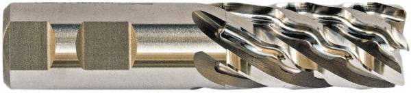 Niagara Cutter - 1-1/2", 6 Flute, Single End, Cobalt, Corner Chamfer End Mill - 5-1/2" OAL, Right Hand Flute, 3" LOC, Right Hand Cut - All Tool & Supply