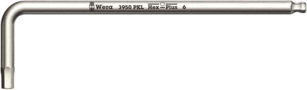 Wera - 10mm Hex, Long Arm, Hex Key - 224mm OAL, Metric System of Measurement - All Tool & Supply