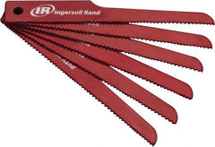 Ingersoll-Rand - 4" Long x 1/2" Thick, Bi-Metal Reciprocating Saw Blade - Scroll Profile, 10 to 14 TPI, Toothed Edge - All Tool & Supply