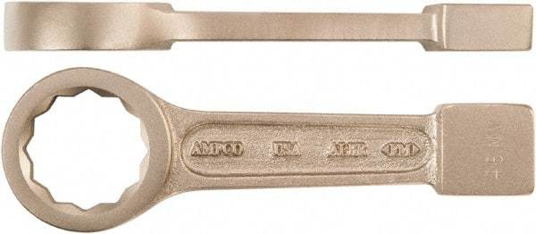 Ampco - 2-3/4" 12 Point Striking Box Wrench - Single End, 13" OAL, Aluminum Bronze, Polished Finish - All Tool & Supply