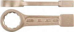 Ampco - 1-1/8" 12 Point Striking Box Wrench - Single End, 7" OAL, Aluminum Bronze, Polished Finish - All Tool & Supply