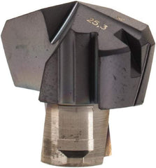 Iscar - Series ICK, 0.996" Diam Grade IC908 140° Replaceable Drill Tip - Carbide, TiAlN Finish, 25 Seat Size, Through Coolant - All Tool & Supply