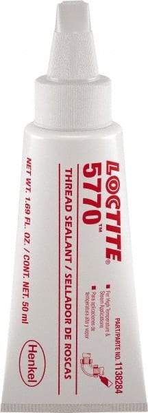 Loctite - 50 mL, White, High Strength Liquid Thread Sealant - 72 Full Cure Time - All Tool & Supply