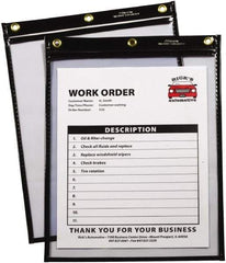 C-LINE - 15 Piece Black/Clear Shop Ticket Holder - 12" High x 9" Wide - All Tool & Supply