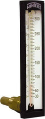 Winters - 30 to 300°F, Industrial Thermometer with Standard Thermowell - 2 Inch Immersion Length, 1-7/8 Inch Stem Length, 6 Inch Long, 1/2 Inch Thread - All Tool & Supply