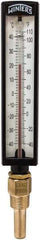 Winters - -40 to 110°F, Industrial Thermometer with Standard Thermowell - 2 Inch Immersion Length, 1.825 Inch Stem Length, 10 Inch Long, 1/2 Inch Thread - All Tool & Supply