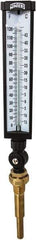 Winters - -15 to 120°F, Industrial Thermometer with Standard Thermowell - 5 Inch Immersion Length, 6 Inch Stem Length, 20 Inch Long, 3/4 Inch Thread - All Tool & Supply