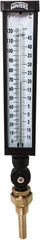 Winters - -15 to 120°F, Industrial Thermometer with Standard Thermowell - 3 Inch Immersion Length, 3-1/2 Inch Stem Length, 17 Inch Long, 3/4 Inch Thread - All Tool & Supply