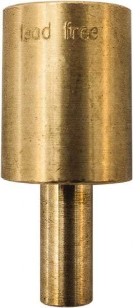 Winters - 2.01 Inch Overall Length, 3/4 Inch Thread, Brass Thermowell - 0.8 Inch Insertion Length - All Tool & Supply