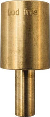 Winters - 2.01 Inch Overall Length, 3/4 Inch Thread, Brass Thermowell - 0.8 Inch Insertion Length - All Tool & Supply