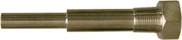 Winters - 6-3/4 Inch Overall Length, 3/4 Inch Thread, 304 Stainless Steel Thermowell - 5 Inch Insertion Length - All Tool & Supply