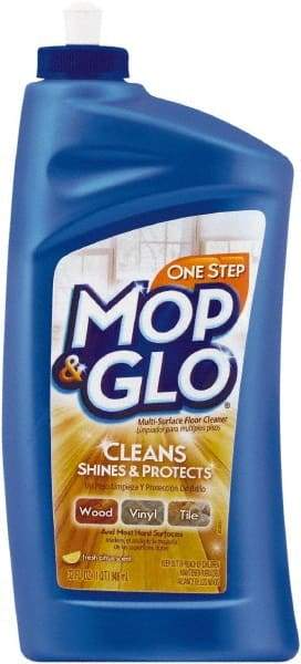 Mop&Glo - 1 Qt Bottle Cleaner - Use on Ceramic Tile, Laminate Surfaces, Linoleum, Quarry Tile, Cement, Concrete, Vinyl Tile, Terra Cotta, Terrazzo, Vinyl Composite Tile (VCT) - All Tool & Supply