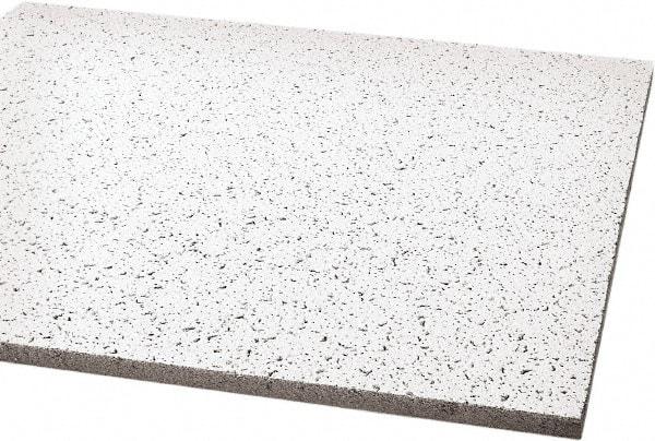 Armstrong World - 24" Long x 24" Wide, Wet-Formed Mineral Fiber Acoustic Ceiling Tile - ASTM E1264 Specification, White - All Tool & Supply