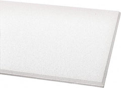 Armstrong World - 24" Long x 24" Wide, Wet-Formed Mineral Fiber Acoustic Ceiling Tile - ASTM E1264 Specification, White - All Tool & Supply