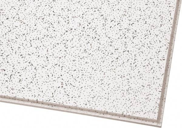 Armstrong World - 24" Long x 24" Wide, Wet-Formed Mineral Fiber Acoustic Ceiling Tile - ASTM E1264 Specification, White - All Tool & Supply