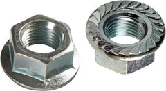 Monroe Engineering Products - M10x1.50 Grade 8 Steel Hex Flange Lock Nut - Zinc-Plated Finish - All Tool & Supply