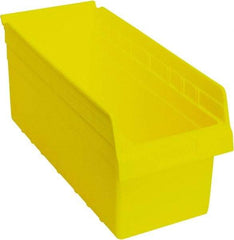 Quantum Storage - 17-7/8" Deep, Yellow Polypropylene Hopper Shelf Bin - 8" High x 8-3/8" Wide x 17-7/8" Long - All Tool & Supply