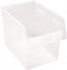 Quantum Storage - 11-5/8" Deep, Clear Polypropylene Hopper Shelf Bin - 8" High x 8-3/8" Wide x 11-5/8" Long - All Tool & Supply