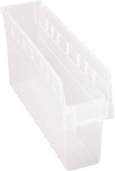 Quantum Storage - 17-7/8" Deep, Clear Polypropylene Hopper Shelf Bin - 8" High x 4-3/8" Wide x 17-7/8" Long - All Tool & Supply